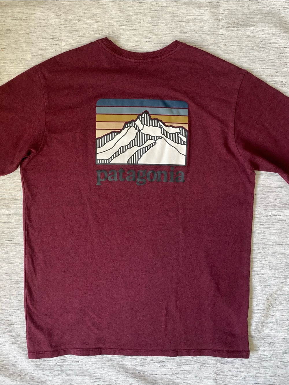 Patagonia Maroon Short-Sleeve Pocket Tee